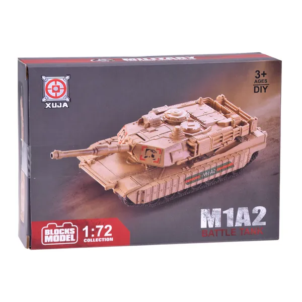 Abrams m1a2 tank építőkocka készlet 1:72