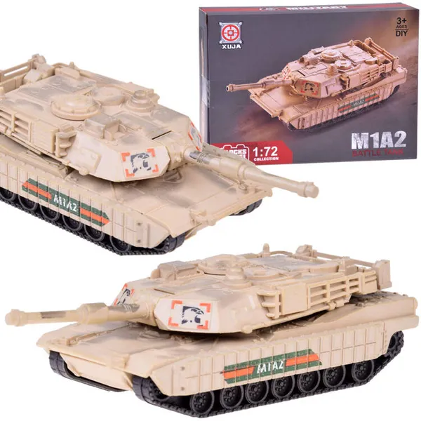 Abrams m1a2 tank építőkocka készlet 1:72