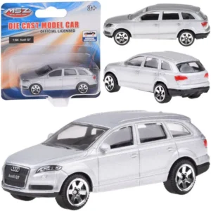 Audi q7 rugós modellautó 1:64 ezüst