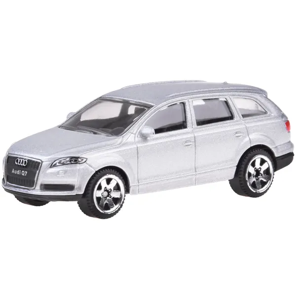 Audi q7 rugós modellautó 1:64 ezüst