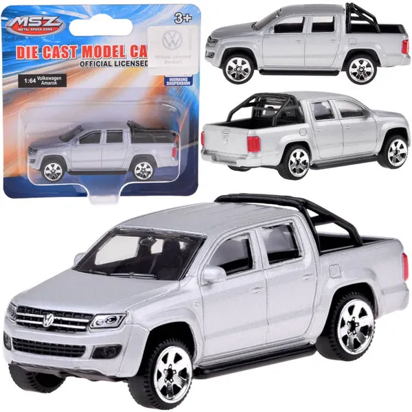 Volkswagen amarok 1:64 fém modellautó rugós kerekekkel