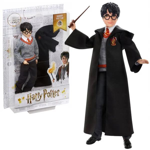 Harry potter griffendél baba + varázspálca 26cm