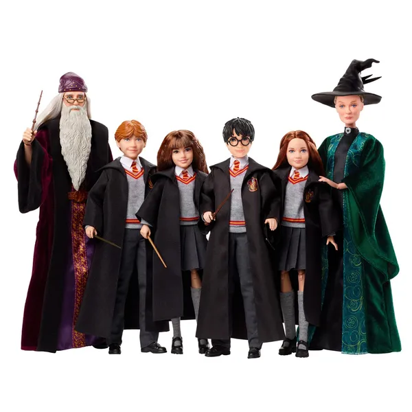 Harry potter griffendél baba + varázspálca 26cm