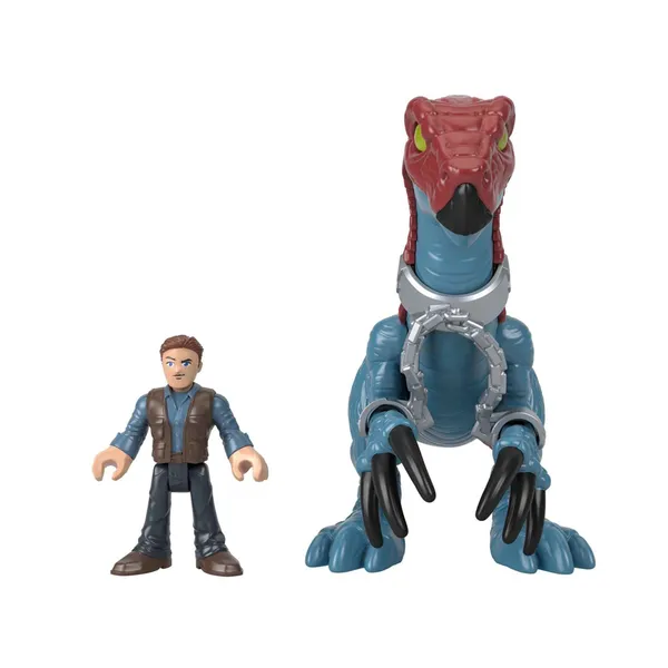 Jurassic world imaginext therizinosaurus és owen figura szett