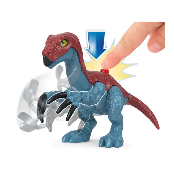 Jurassic world imaginext therizinosaurus és owen figura szett