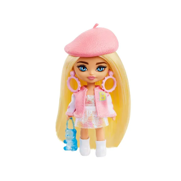 Barbie extra mini divatbaba barettel és kiegészítőkkel