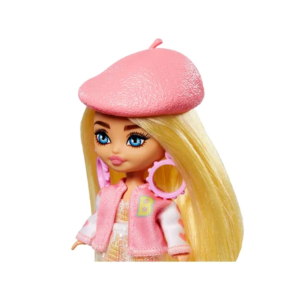 Barbie extra mini divatbaba barettel és kiegészítőkkel