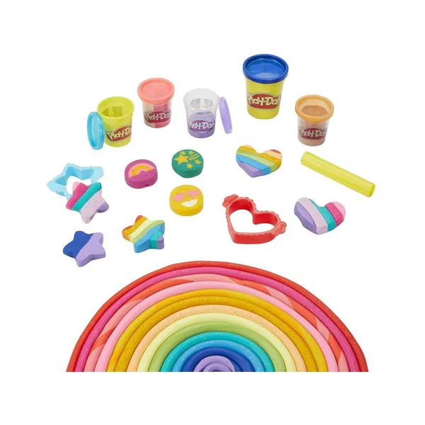 Play-doh vidám színek 21 tégely + kiegészítők készlet