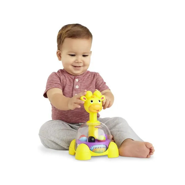 Zsiráf pörgettyű golyókkal - playskool játék 6+ hónapra