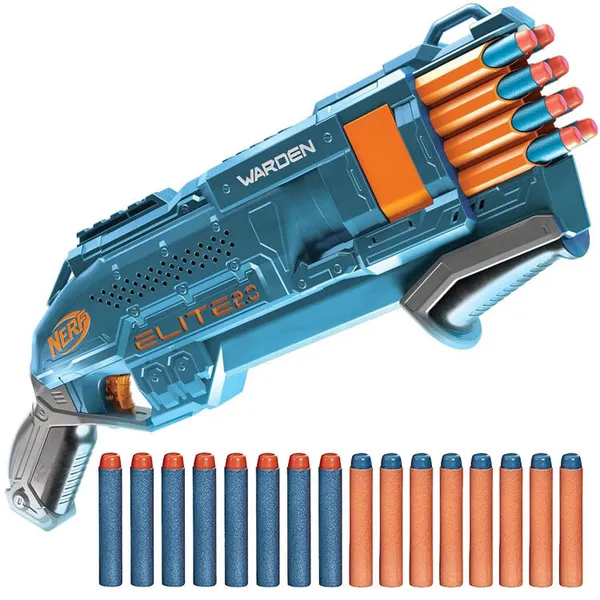 Nagy nerf elite 2.0 játékfegyver szett + 16 töltény gyerekeknek