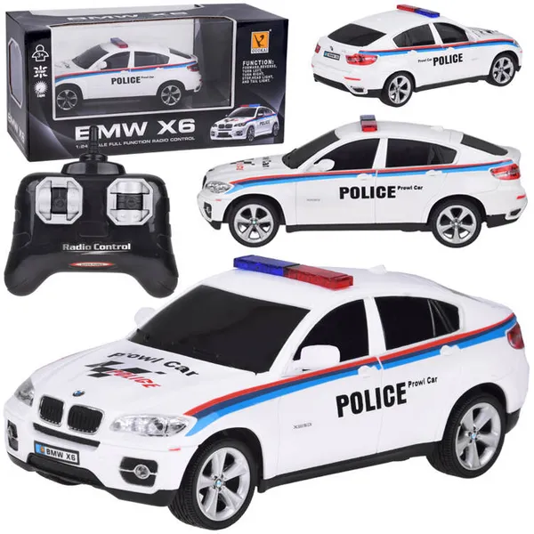 Bmw x6 távirányítós rendőrautó 1:24