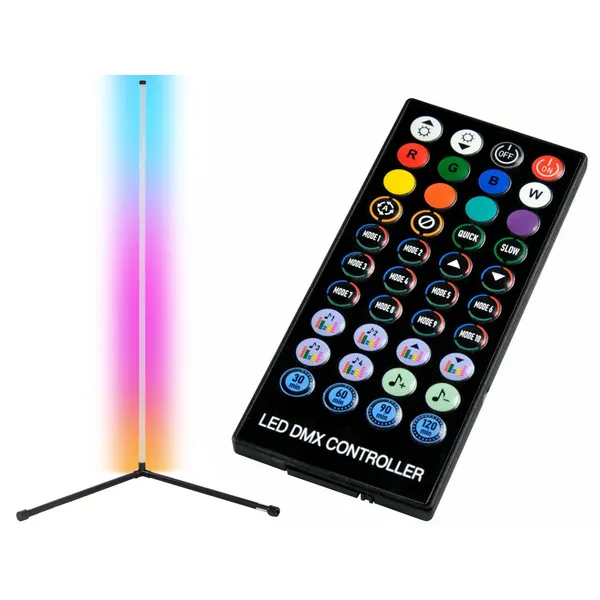 Rgb led saroklámpa távirányítóval 1m