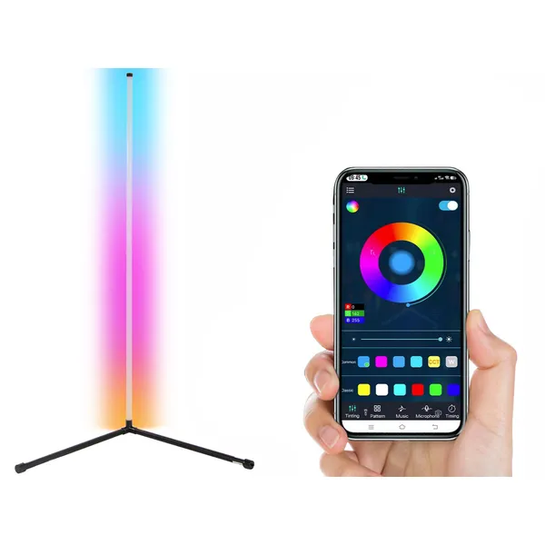 Rgb led saroklámpa távirányítóval 1m