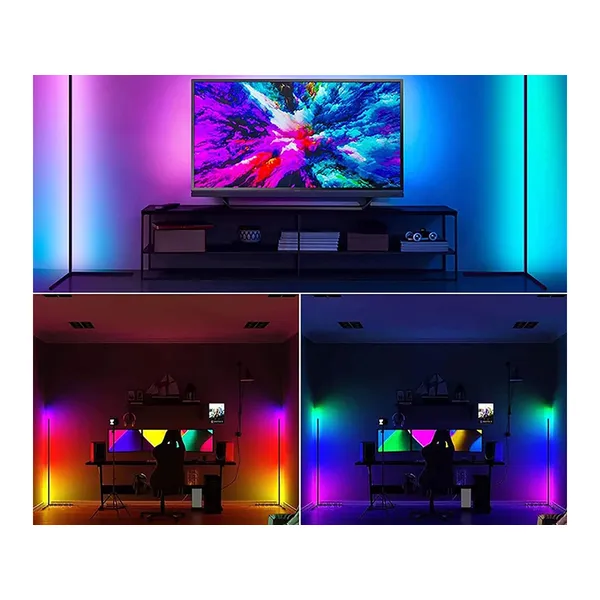 Rgb led saroklámpa távirányítóval 1m