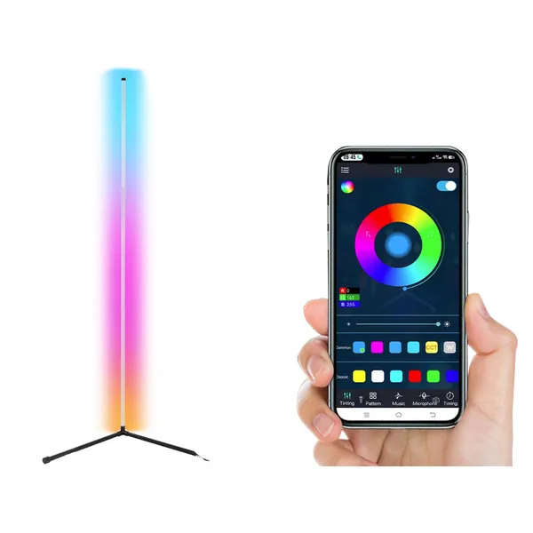 Rgb saroklámpa távirányítóval 1,5m