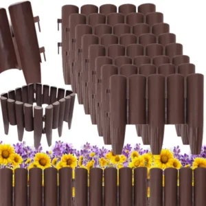 Kerti paliszád műanyag kerítés 215cm 8 panel
