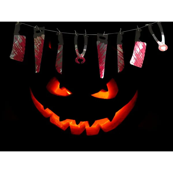 Véres halloween girland 2m dekoráció