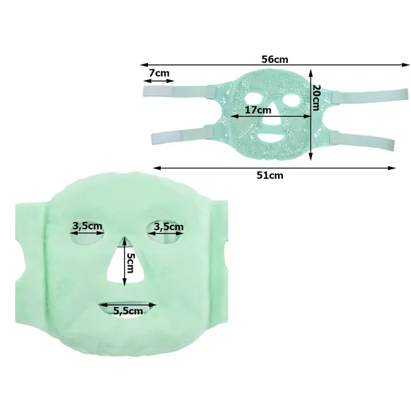 Hűsítő-melegítő gél arcmaszk relax szemcsomag
