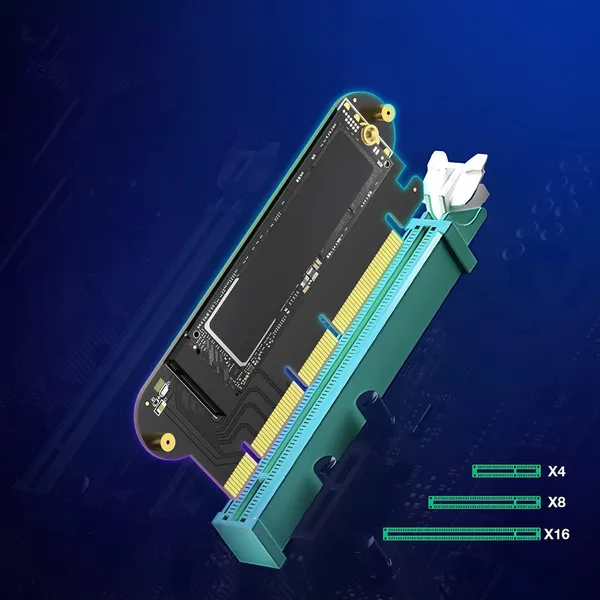 M.2 nvme pci-e 4.0 adapter 64gb/s