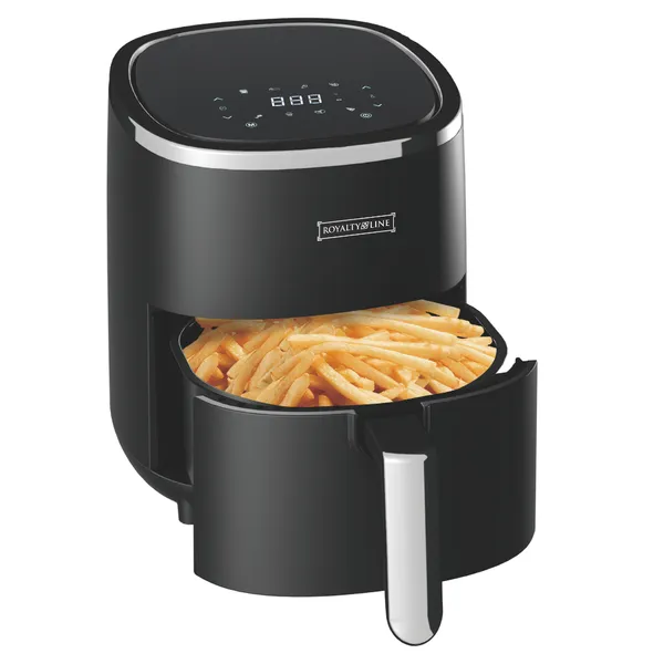 Royalty line 3,5l digitális air fryer xl - fekete, 1200w