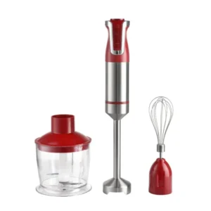Royalty line 3in1 kézi turmixgép szett - piros, 800w, 600ml keverőtál