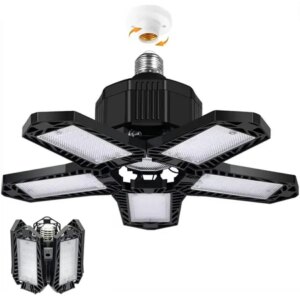 Összecsukható led mennyezeti lámpa e27, 125 led, 50w