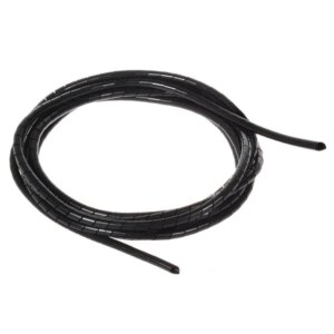 Fekete spirál kábelrendező 3m, 5-6mm, rugalmas pp