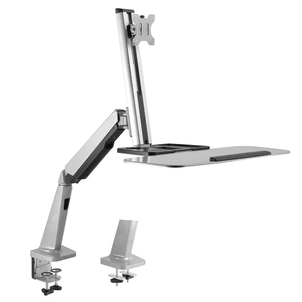 Ergonómikus monitor- és billentyűzettartó 13-32 8kg ezüst