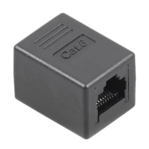 Rj45 cat6 fekete csatlakozó aranyozott 1000 mbit
