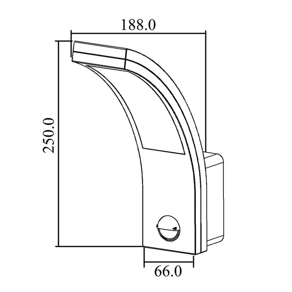 Maclean led mozgásérzékelős lámpa 10w 850lm ip54