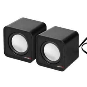 Sztereó usb hangszórók 6w ezüst-fekete ac870 b