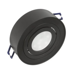 Fekete alumínium süllyesztett lámpatest mr16/gu10 94x32mm