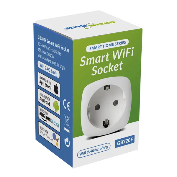 Intelligens wifi aljzat greenblue gb720