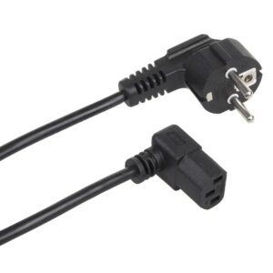 Maclean szögletes tápkábel 1,5m 2200w fekete