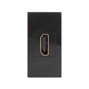 Maclean fali hdmi aljzat, fekete, mce720b