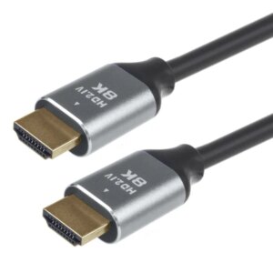 8k hdmi 2.1 kábel, 2m, aranyozott, mctv-441