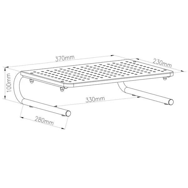 Ergonomikus maclean mc-948 monitorállvány 13-32 20kg fekete