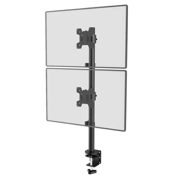 Maclean mc-966 dupla monitor tartó, 13-27, 9kg, fekete