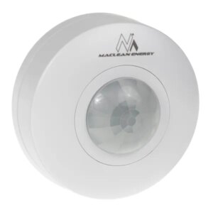 Maclean mce314 w pir mozgásérzékelő, 360°, 6m, 1200w, ip20, fehér