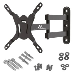 Maclean tv/monitor fali tartó, 23-43, 30kg, fekete, mc-418