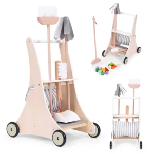 Ecotoys fa tisztító kocsi gyerekeknek