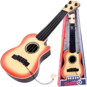 Gyerek mini gitár 4 húrral - fa hatású