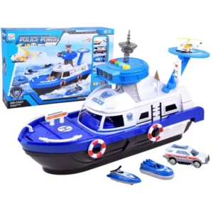 Rendőrségi járműkészlet: hajó, helikopter, furgon, jet ski