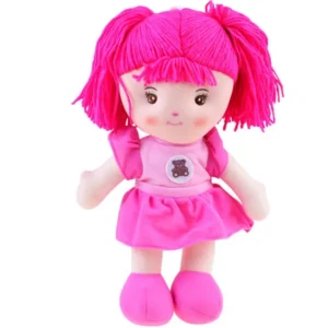 Zuzia puha rongybaba 33cm rózsaszínben