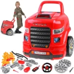 Gyerek autószerelő műhely 61 darabos játékkészlet