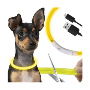 Állítható led nyakörv usb töltéssel - biztonságos és vízálló!