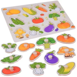 Zöldség fa puzzle 11 darabos gyerekeknek