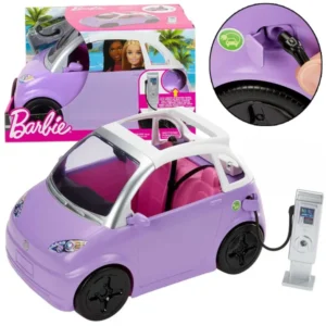 Barbie elektromos autó töltőállomással