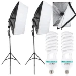 Profi fotó softbox készlet 2x135w