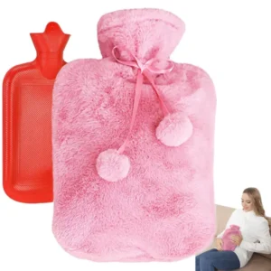Puha plüss melegítőpárna nagy 1700ml rózsaszín